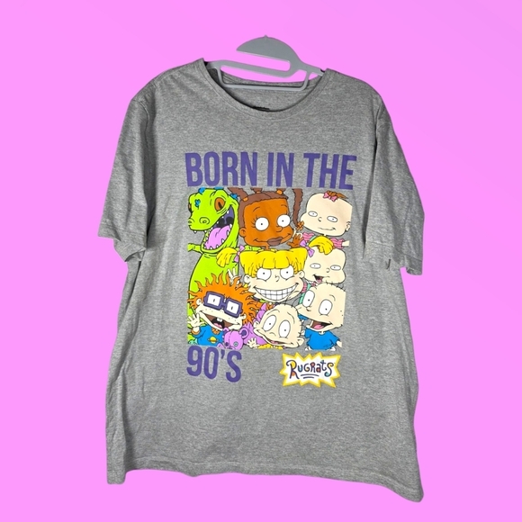 Nickelodeon Rugrats Born In The 90's Graphic T-Shirt Size XL - Picture 1 of 5